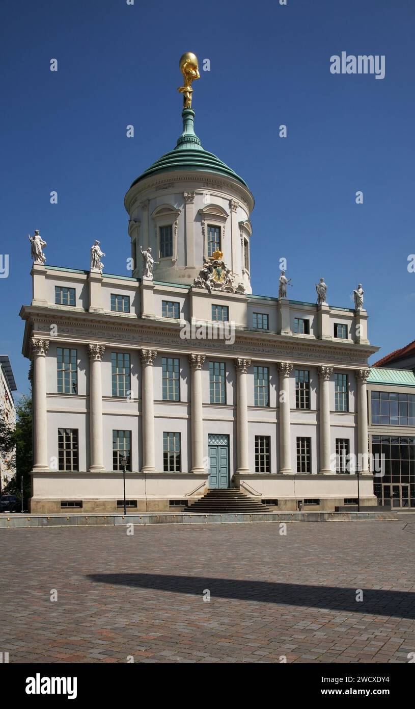 Il vecchio municipio (Altes Rathaus) presso Alter Markt a Potsdam. Stato Brandeburgo. Germania Foto Stock