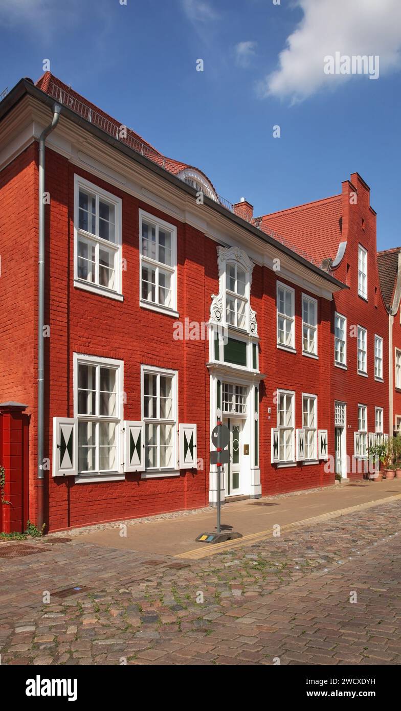 Mittelstrasse (Centre Street) nel quartiere olandese di Potsdam. Stato Brandeburgo. Germania Foto Stock