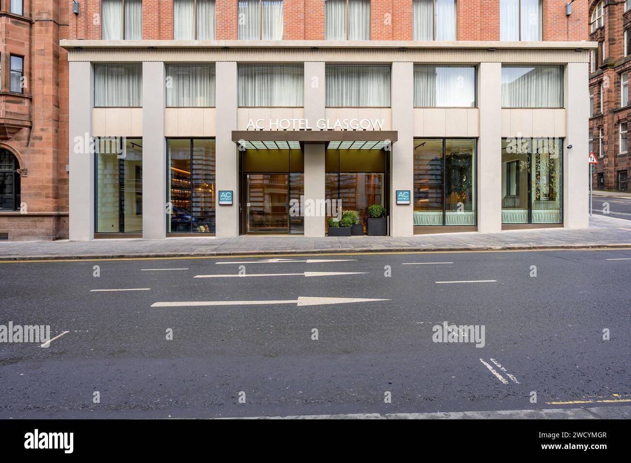 AC Hotel by Marriott, George Street, Glasgow, Scozia, Regno Unito, Europa Foto Stock