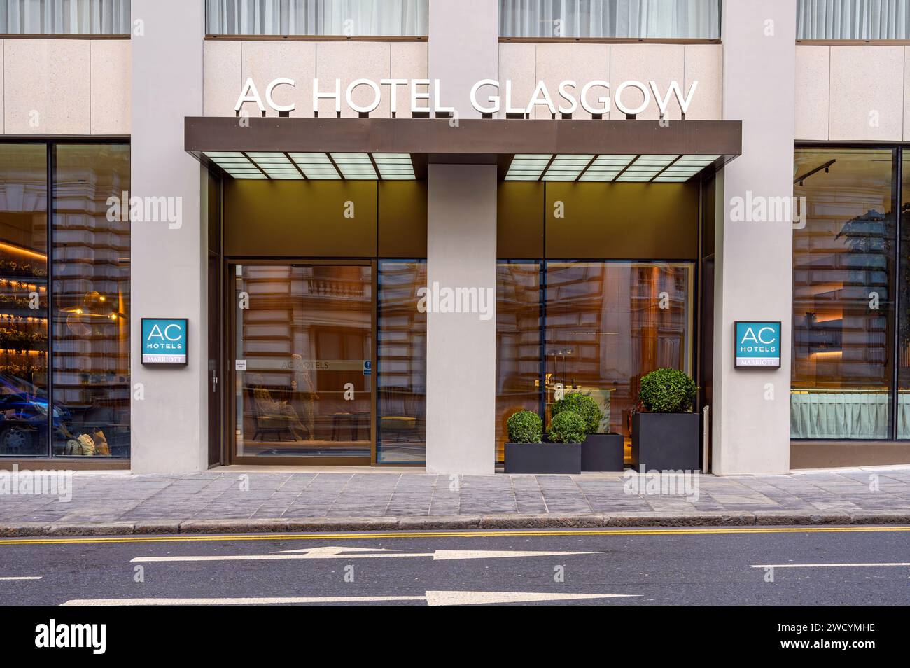 AC Hotel by Marriott, George Street, Glasgow, Scozia, Regno Unito, Europa Foto Stock