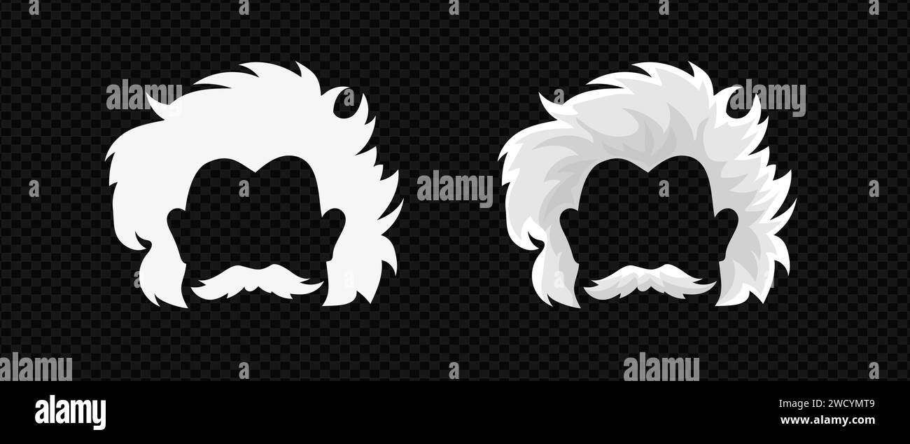 Einshtain Albert scienziato storico personaggio silhouette ritratto vettoriale Illustrazione Vettoriale