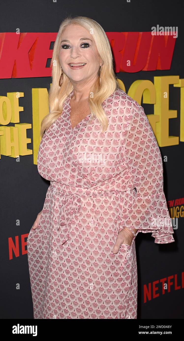 Foto deve essere accreditata ©Alpha Press 085000 10/12/2023 Vanessa Feltz al Chicken Run Dawn of the Nugget Special Screening di Londra Foto Stock