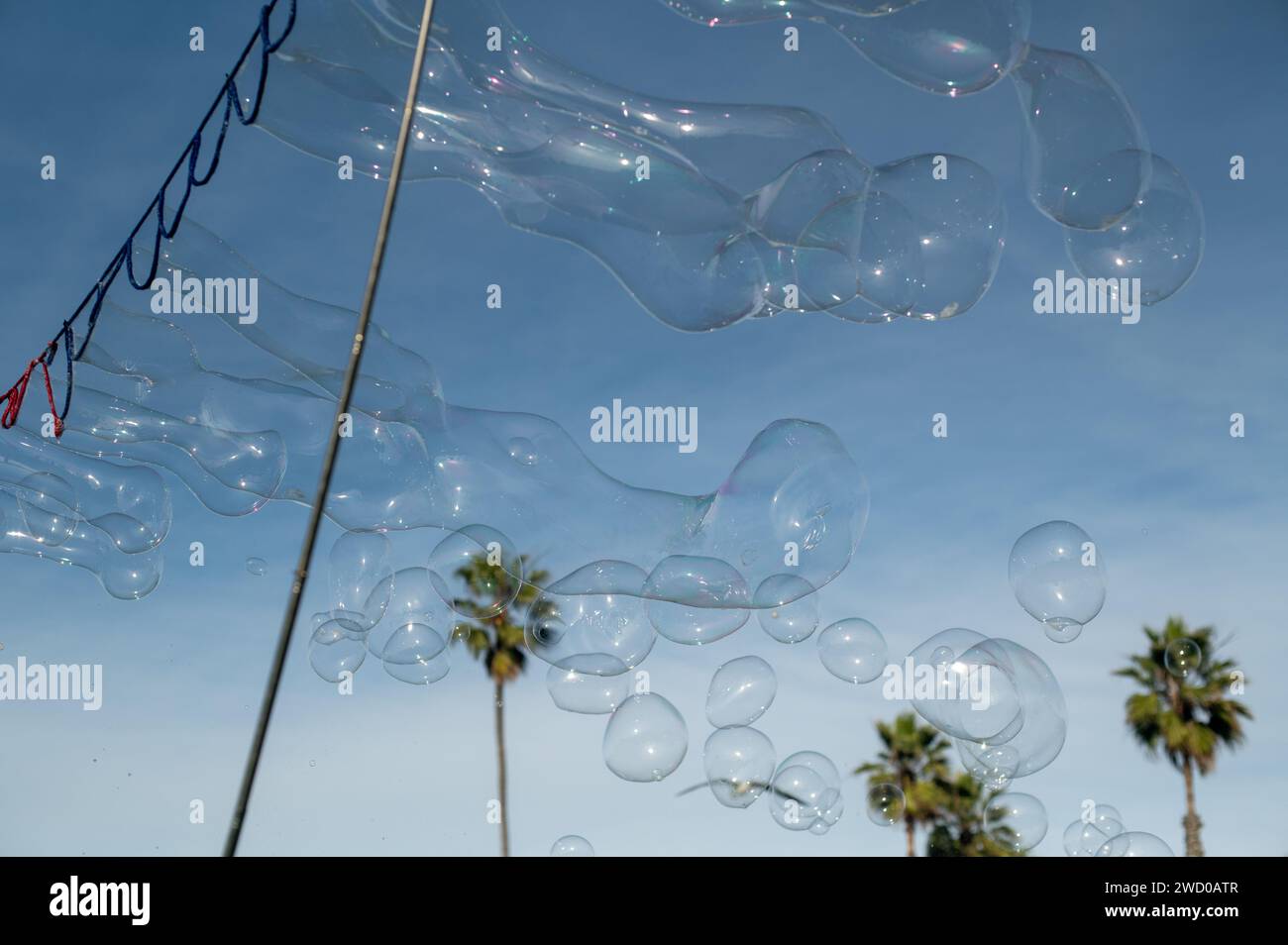 Bolla di sapone nel cielo Foto Stock