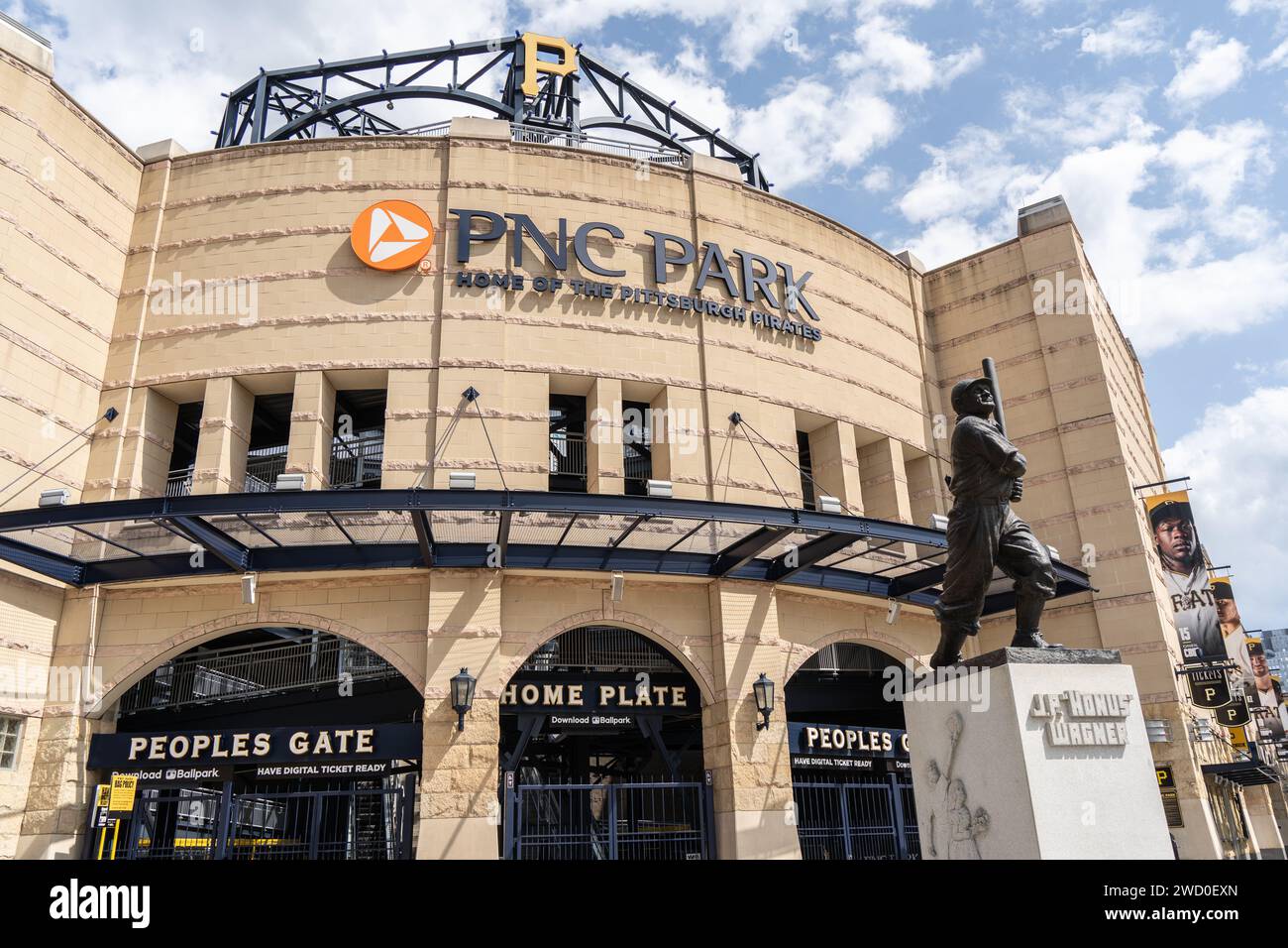 Pittsburgh, Pennsylvania – 22 luglio 2023: PNC Park sede dei Pittsburgh Pirates Foto Stock