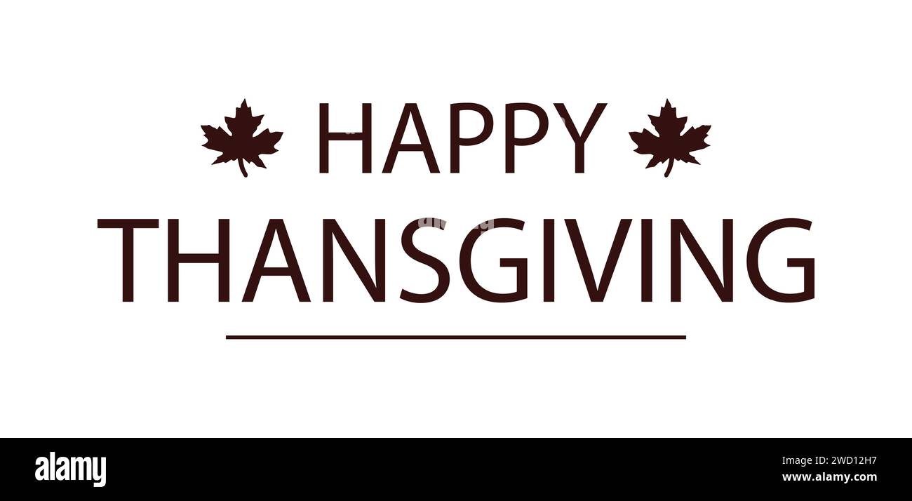 Buon Ringraziamento usa testo illustrativo Design Illustrazione Vettoriale