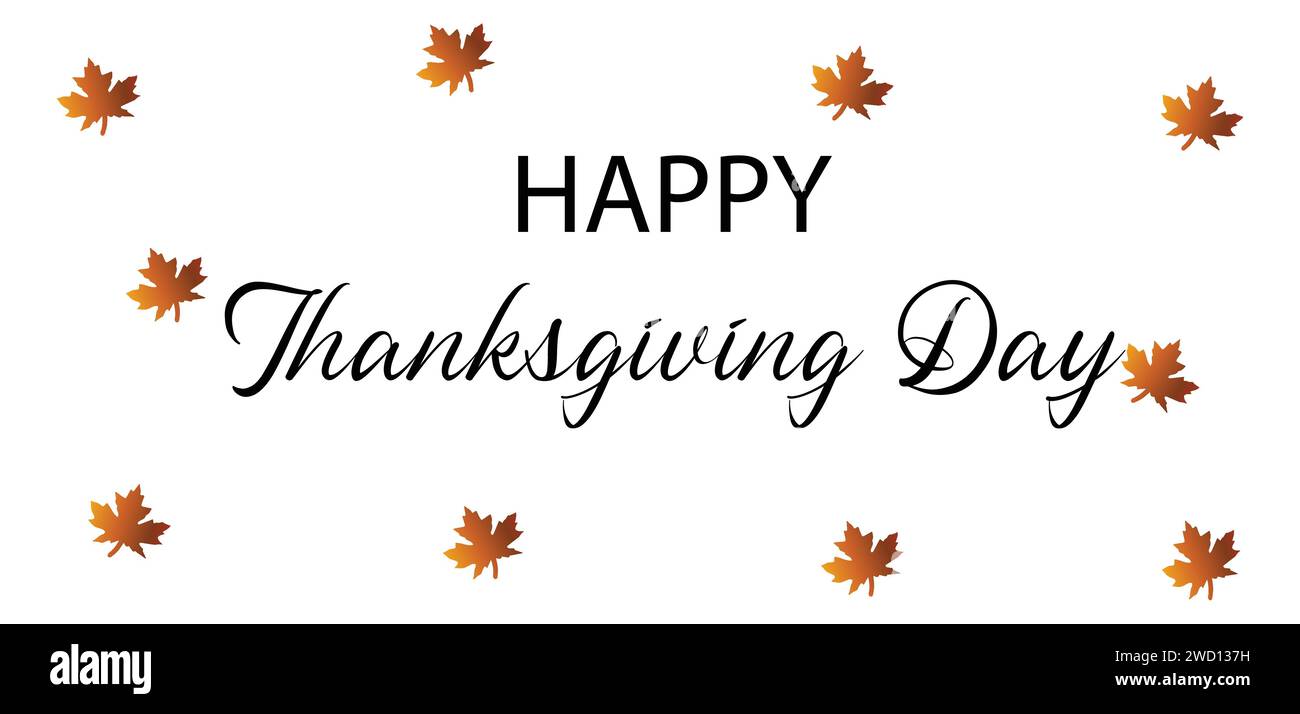 Buon Ringraziamento usa testo illustrativo Design Illustrazione Vettoriale