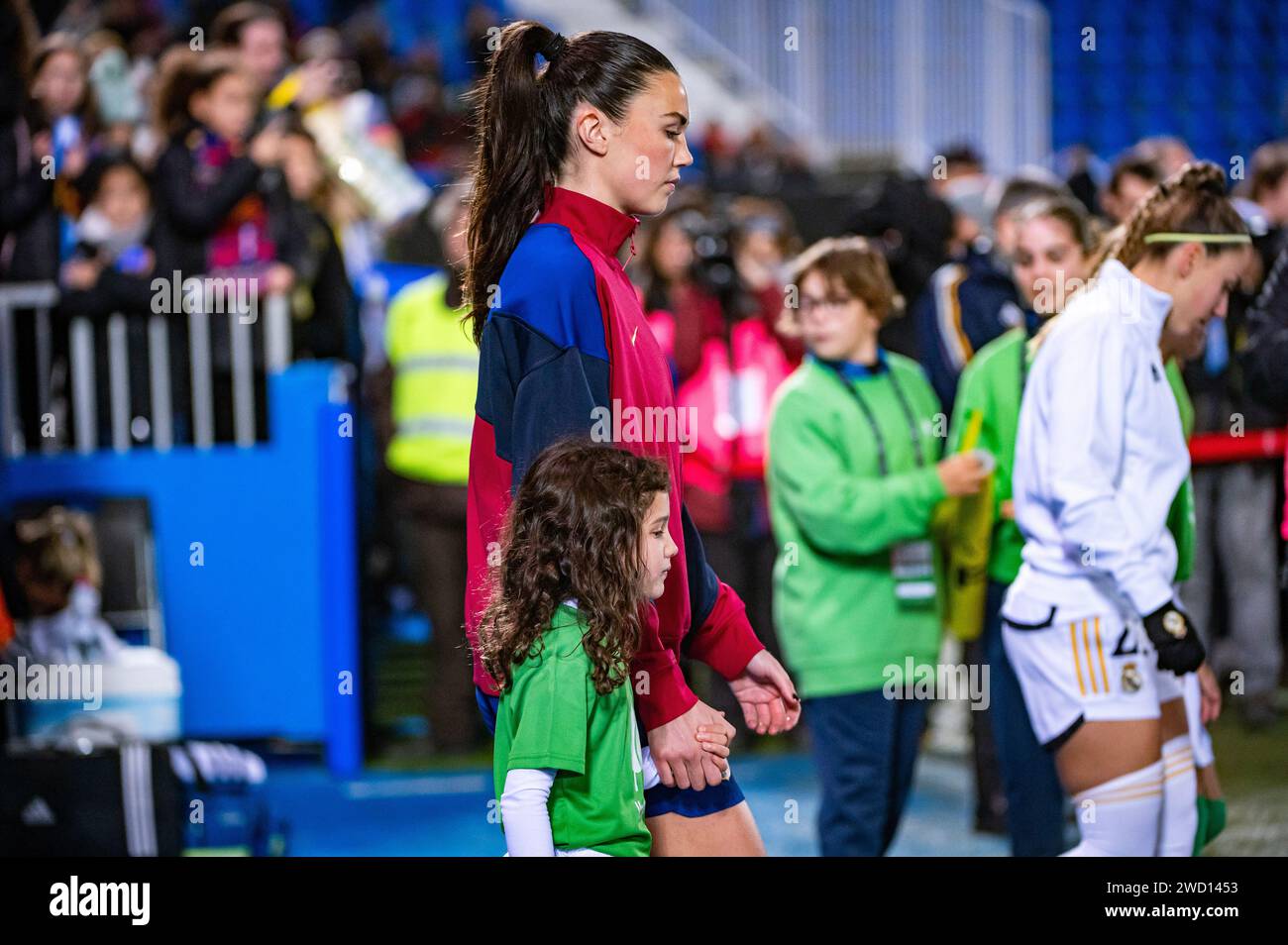 Leganes, Spagna. 17 gennaio 2024. Ingrid Engen di Barcellona visto prima della semifinale Supercopa de Espana Femenina tra Barcellona e Real Madrid all'Estadio Municipal Butarque. Punteggio finale; Barcellona 4:0 Real Madrid. (Foto di Alberto Gardin/SOPA Images/Sipa USA) credito: SIPA USA/Alamy Live News Foto Stock