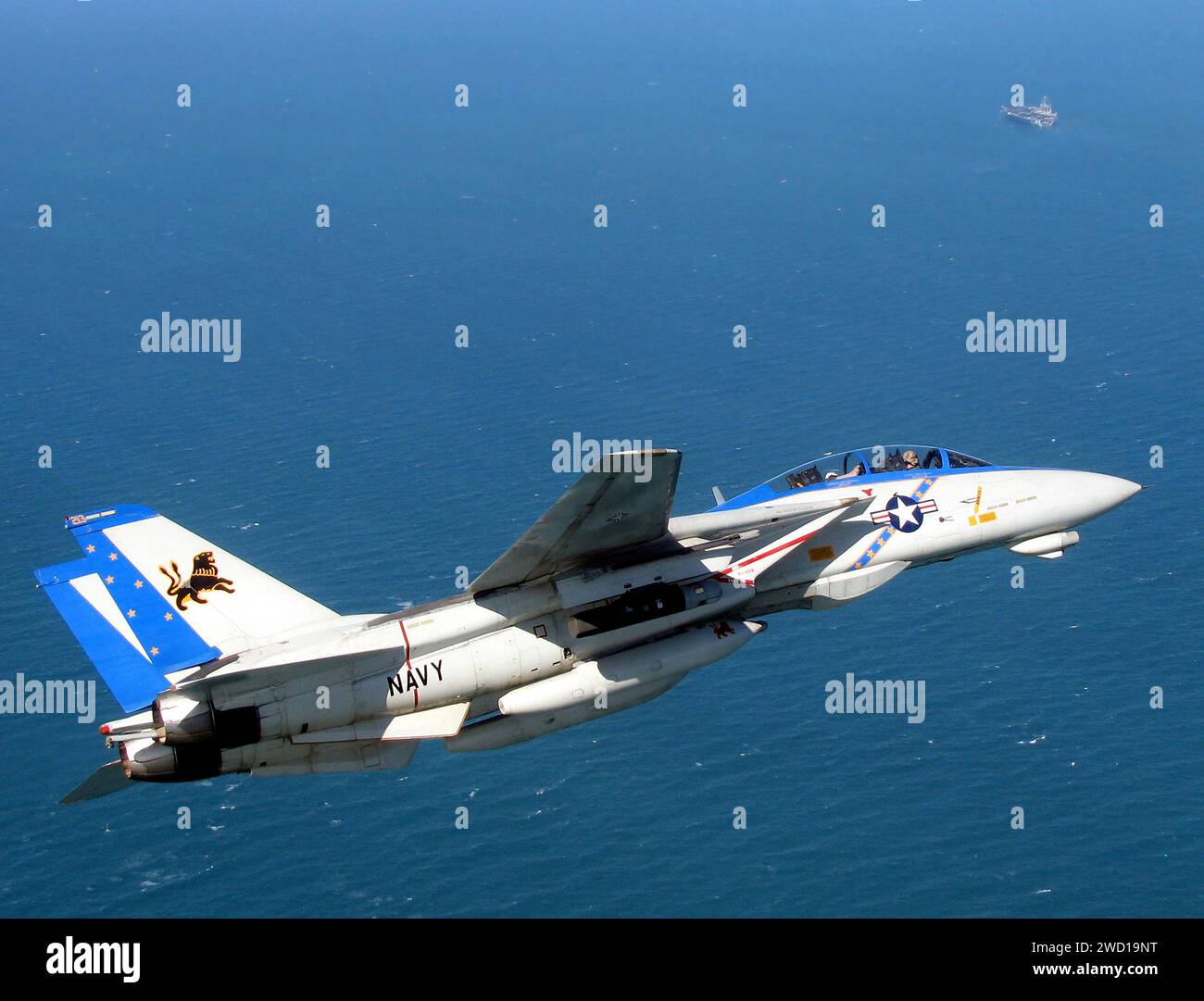 Un F-14D Tomcat si affaccia sul Golfo Persico. Foto Stock