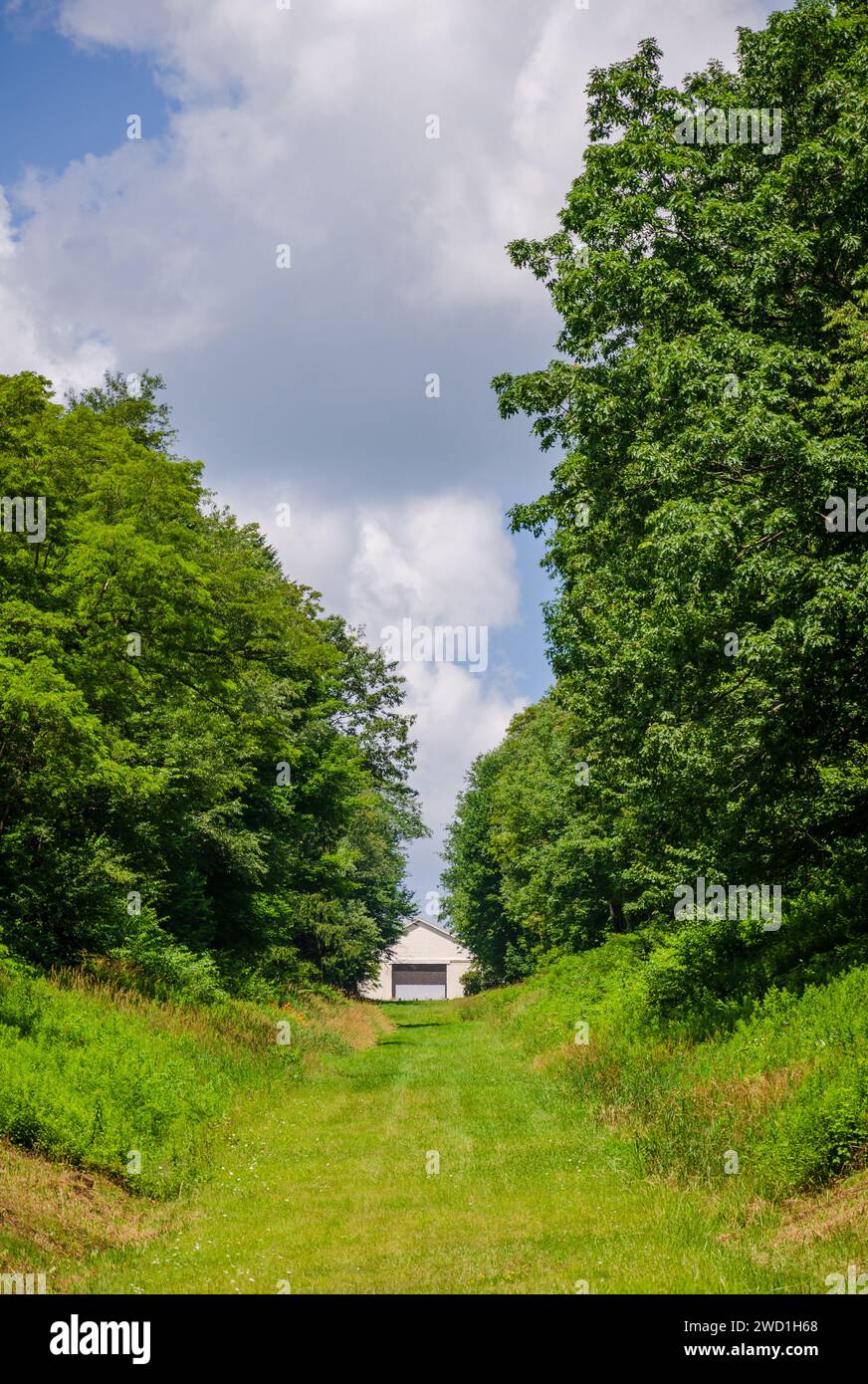 Allegheny Portage Railroad National Historic Site, prima ferrovia costruita attraverso le Allegheny Mountains nella Pennsylvania centrale Foto Stock