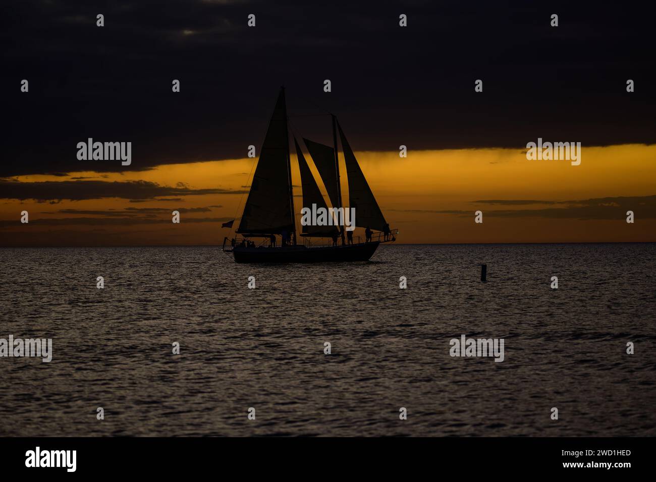 Sunset Beach Foto Stock