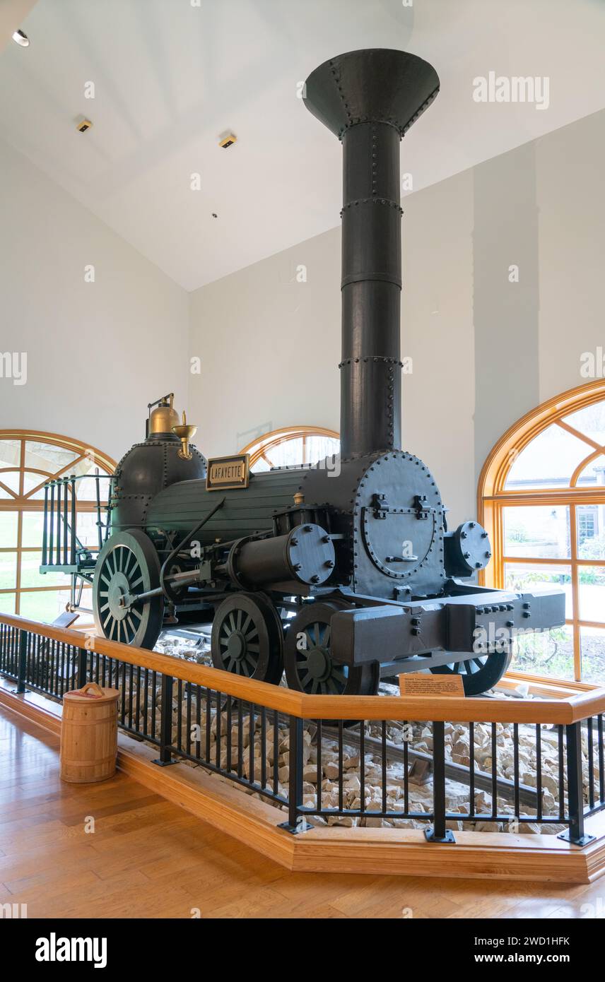 Allegheny Portage Railroad National Historic Site, prima ferrovia costruita attraverso le Allegheny Mountains nella Pennsylvania centrale Foto Stock