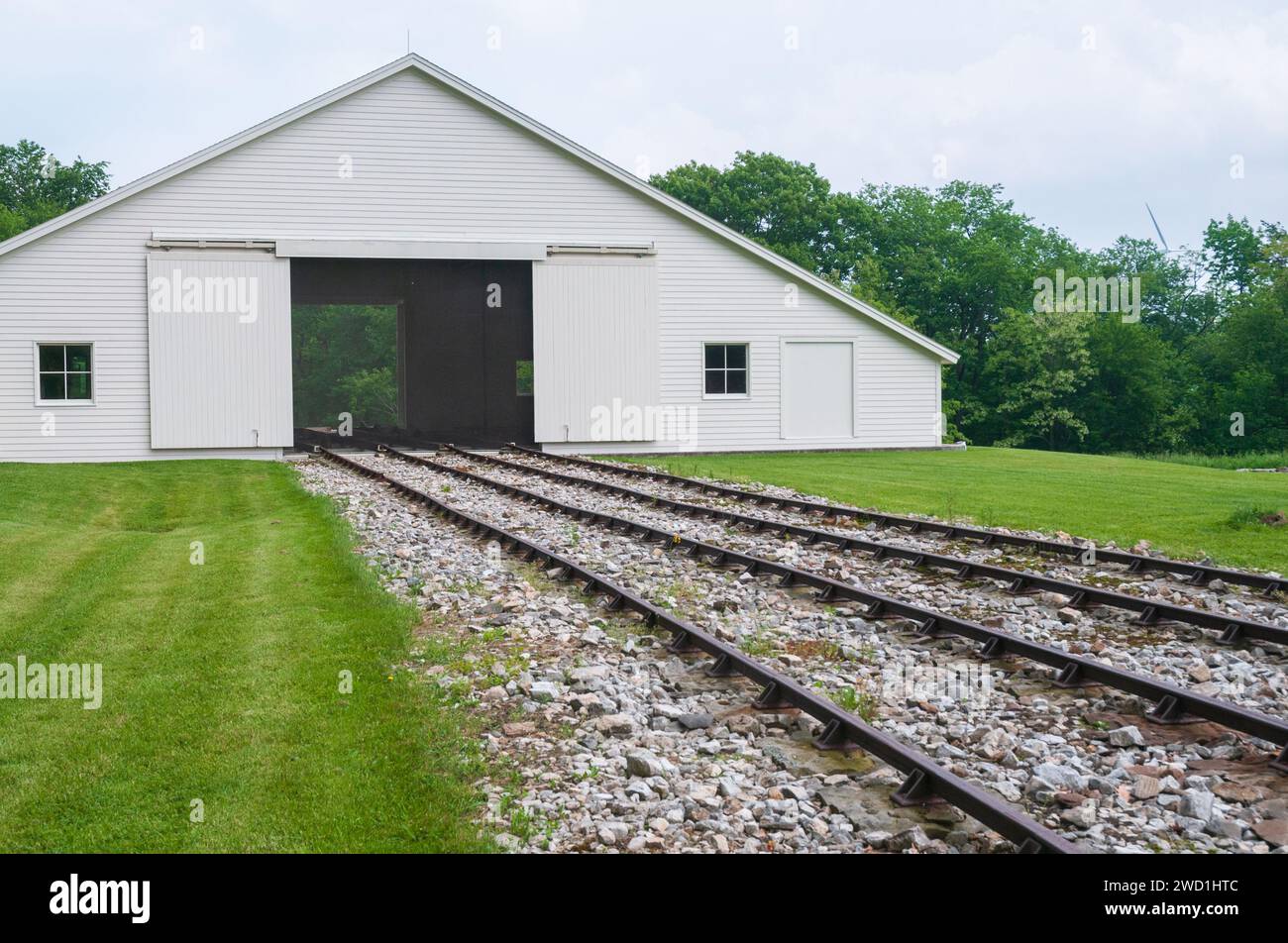 Allegheny Portage Railroad National Historic Site, prima ferrovia costruita attraverso le Allegheny Mountains nella Pennsylvania centrale Foto Stock