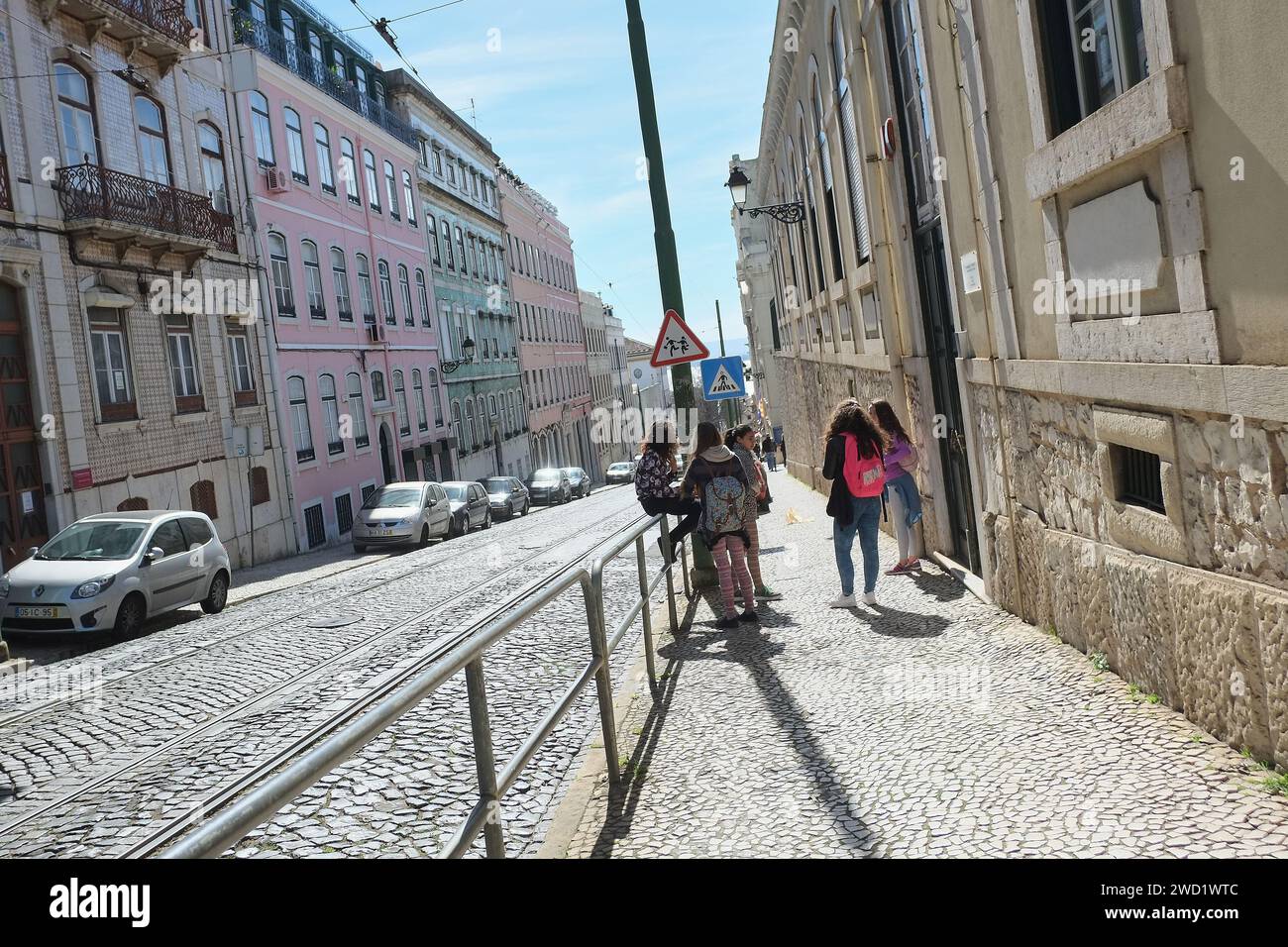 Lisbona street photography Foto Stock