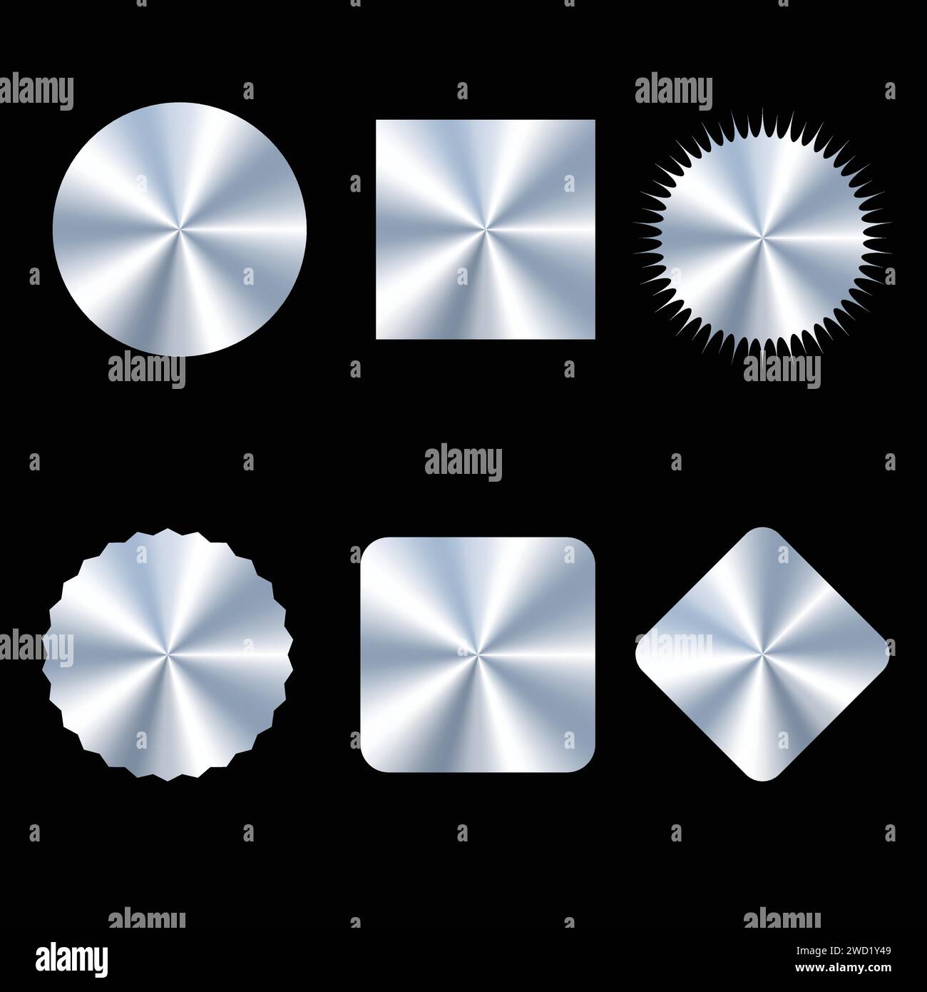 Figure geometriche del gradiente olografico Illustrazione Vettoriale