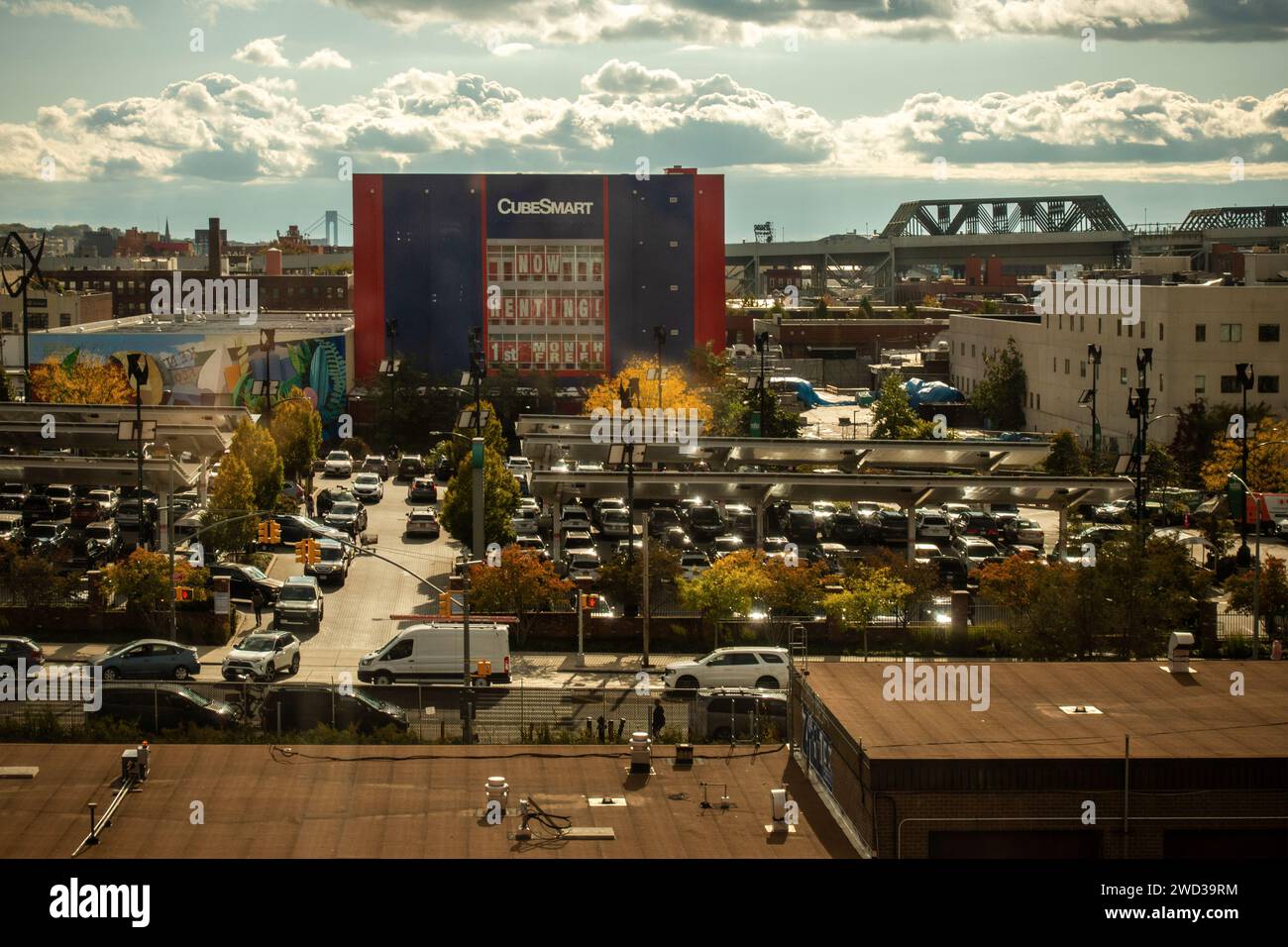 Cubo Smart storage nel quartiere Gowanus di Brooklyn, New York Foto Stock