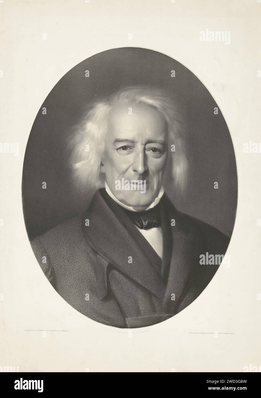 Ritratto Jacob van Lennep, Wilhelmus Cornelis Chimaer van Oudendorp, dopo Johann Georg Schwartze, 1859 - 1873 Print Maker: Netherlandsspriner: The Hatepublisher: The Haipublisher: Law paper. persone storiche Foto Stock