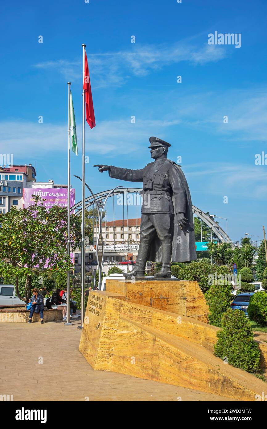 Monumento Ataturk a Giresun. Turchia Foto Stock