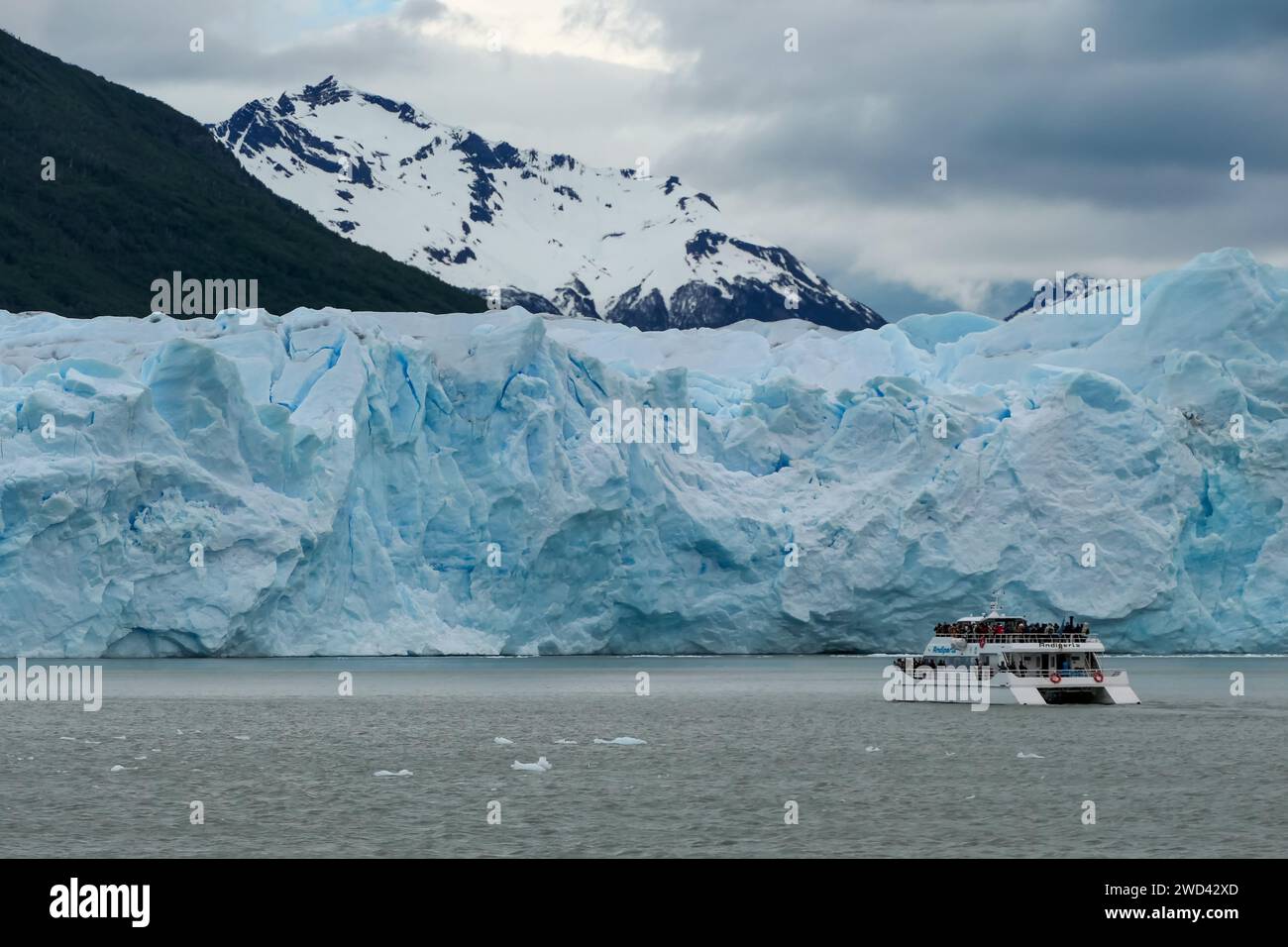 Patagonia argentina: Ghiacciaio Perito Moreno vicino a El Calafate Foto Stock
