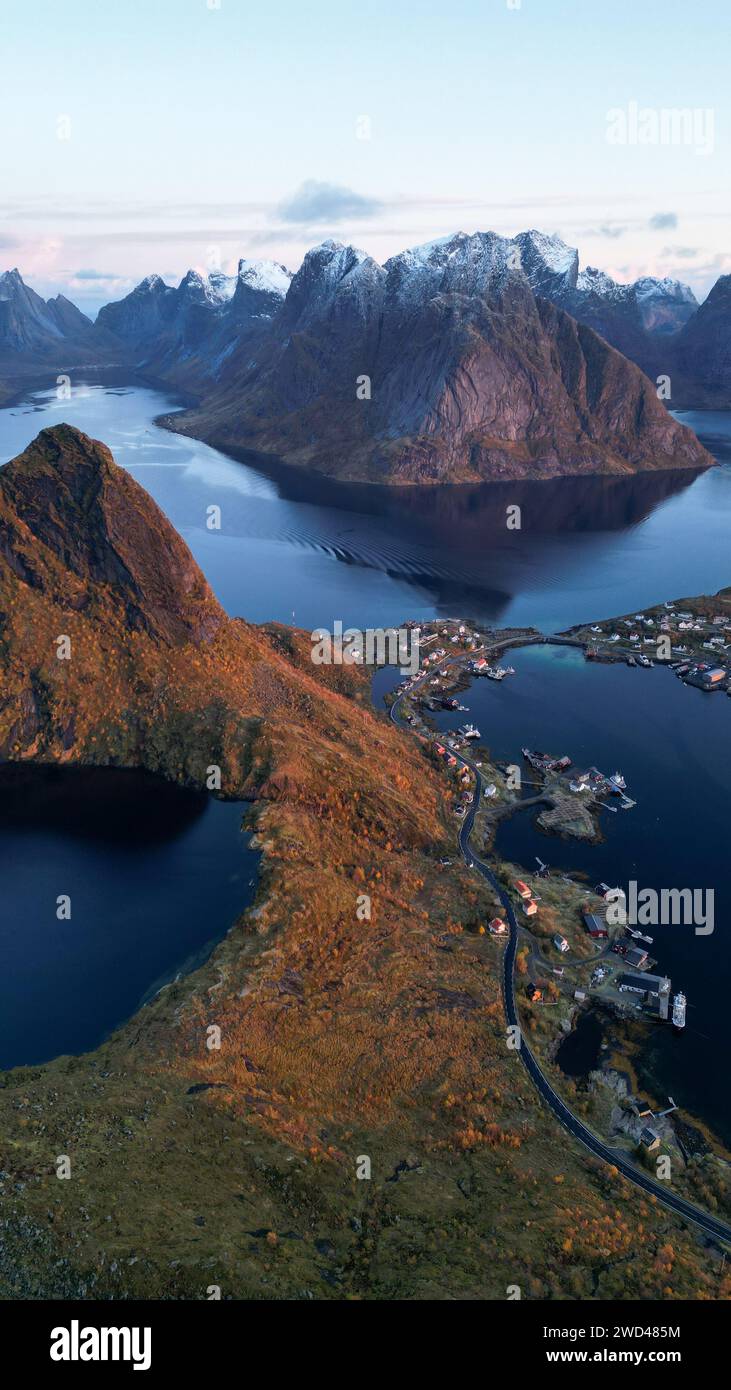 Le montagne in Norvegia Foto Stock