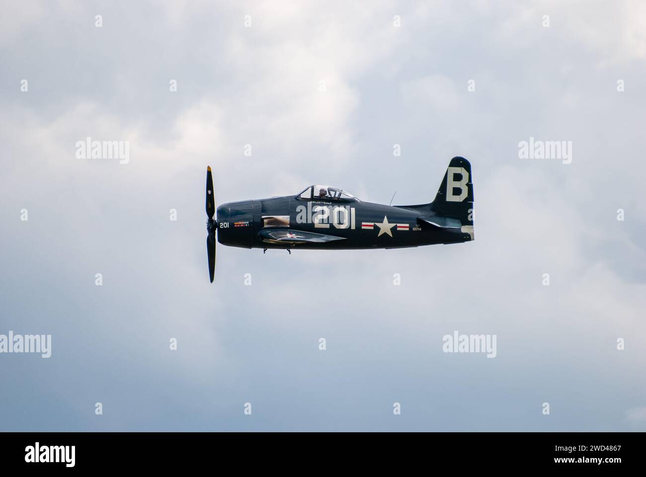 Grumman F8F-2P Bearcat WW2 USAF Foto Stock