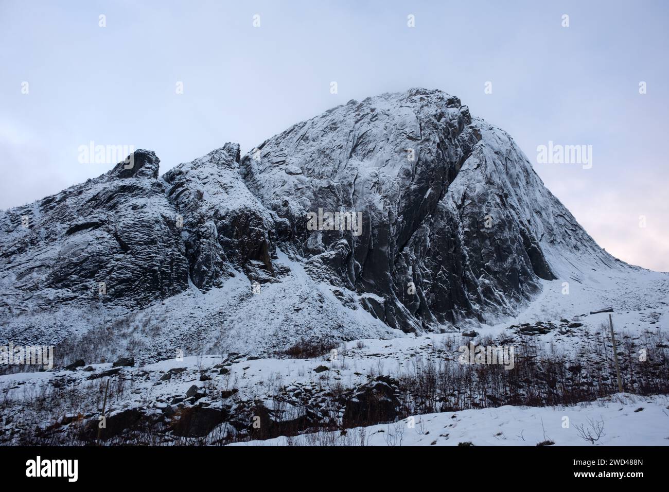 Le montagne in Norvegia Foto Stock