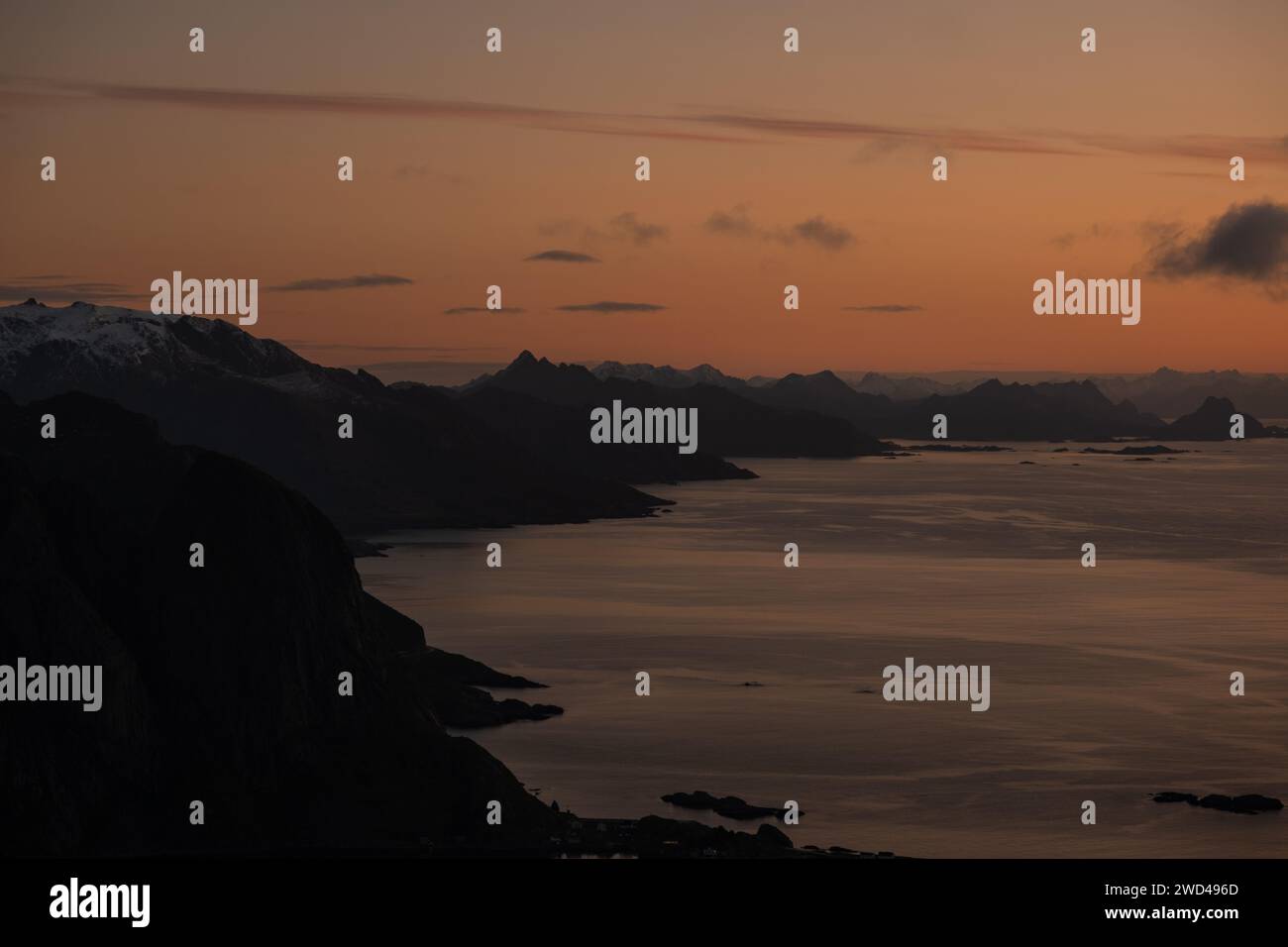 Le montagne in Norvegia Foto Stock