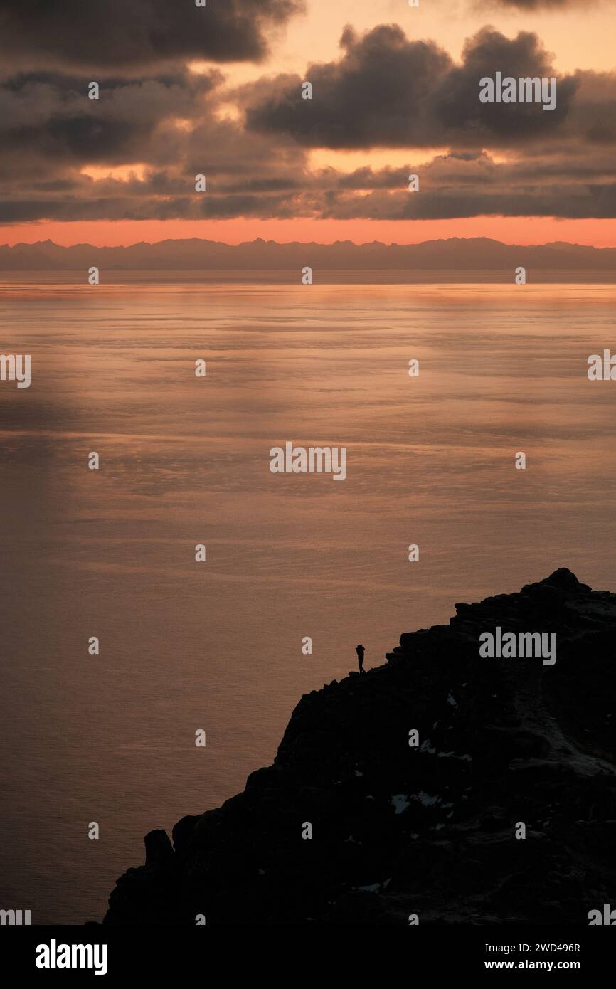 Le montagne in Norvegia Foto Stock