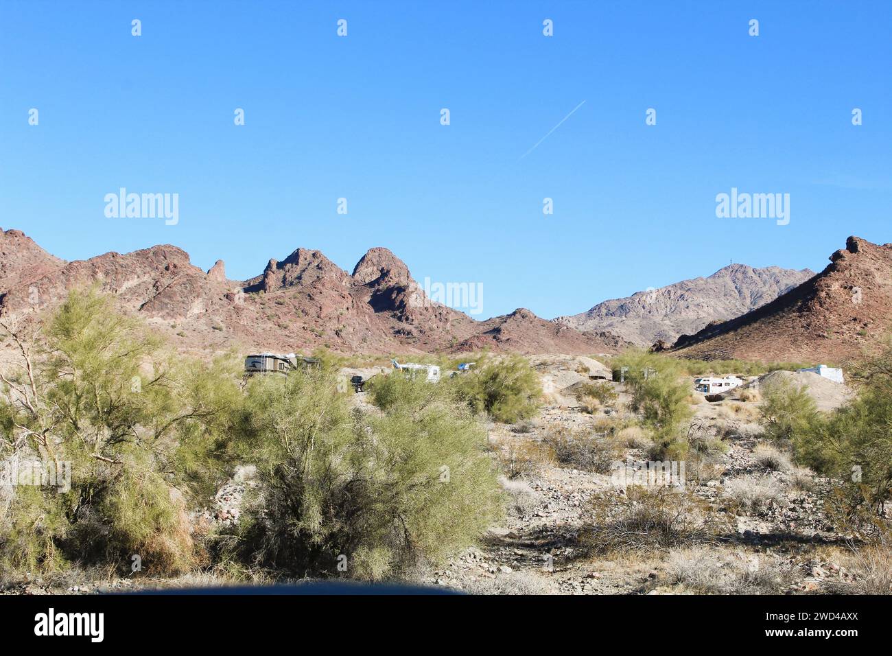 Boondocking su terreni pubblici Foto Stock