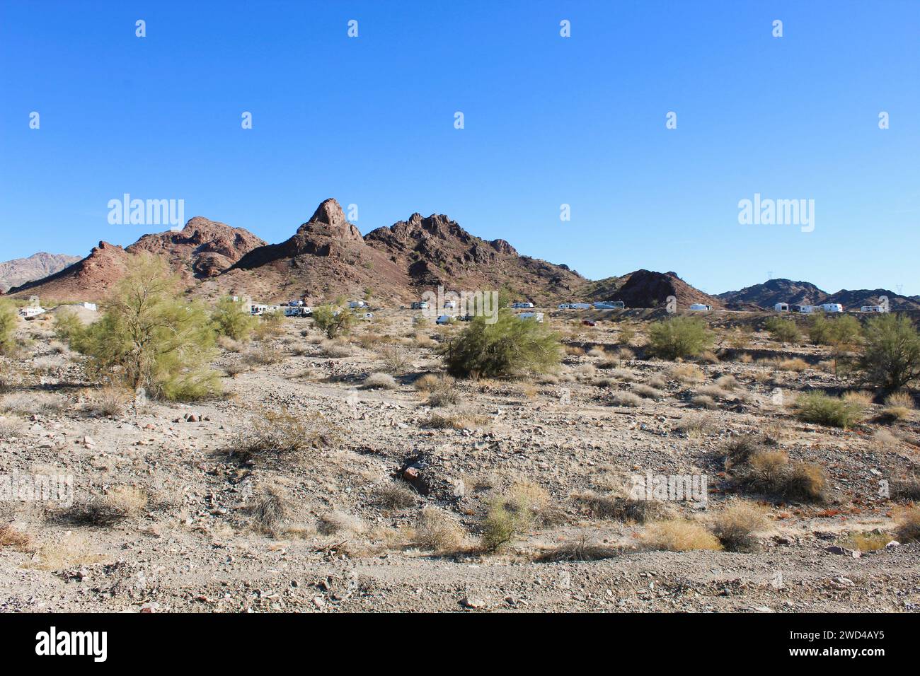 Boondocking su terreni pubblici Foto Stock