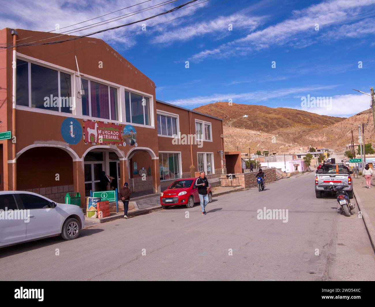 Mercato artigianale a San Antonio de Los Cobres, provincia di Salta, Argentina Foto Stock