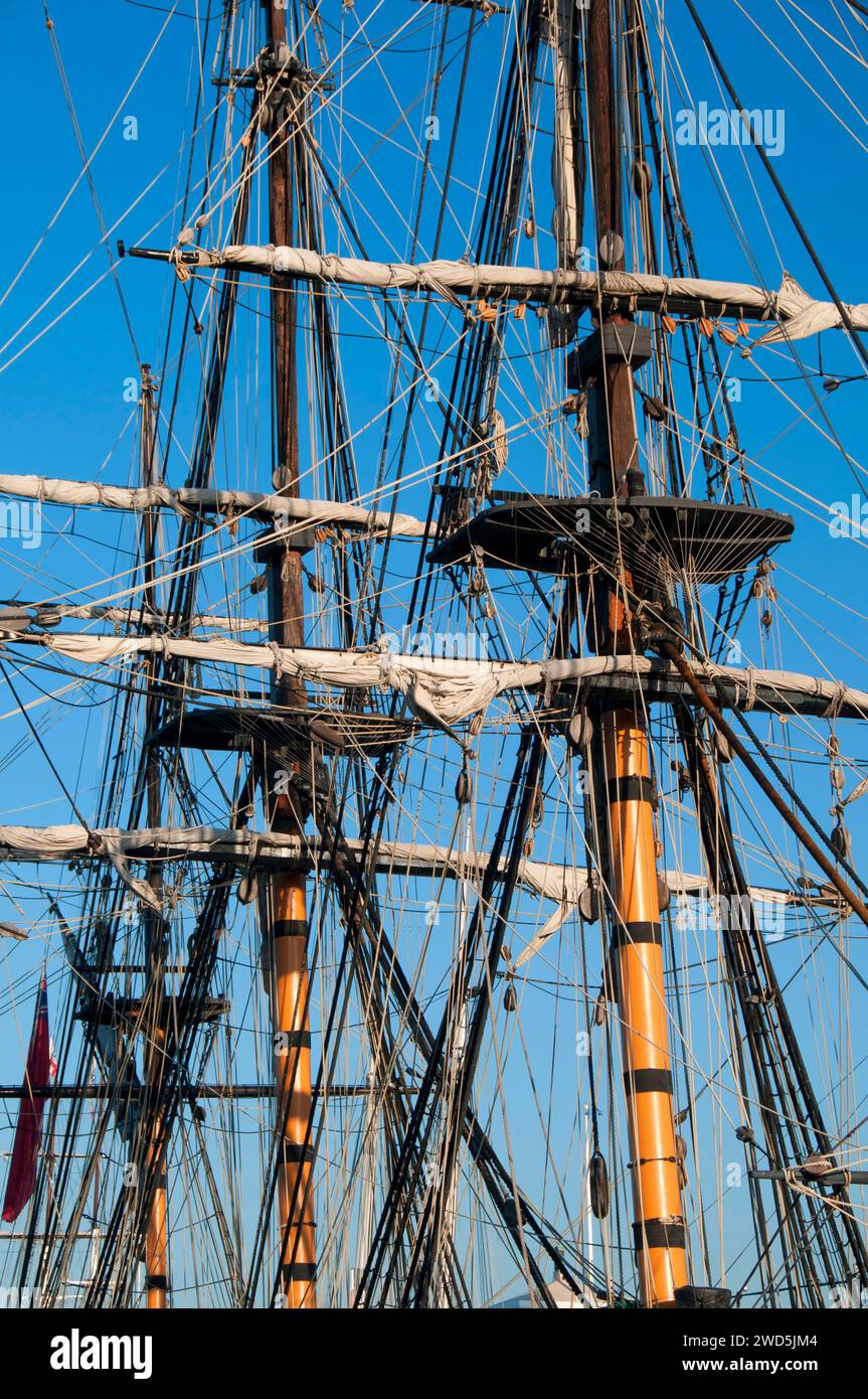 HMS sorpresa montante, il Museo Marittimo di San Diego, San Diego, California Foto Stock