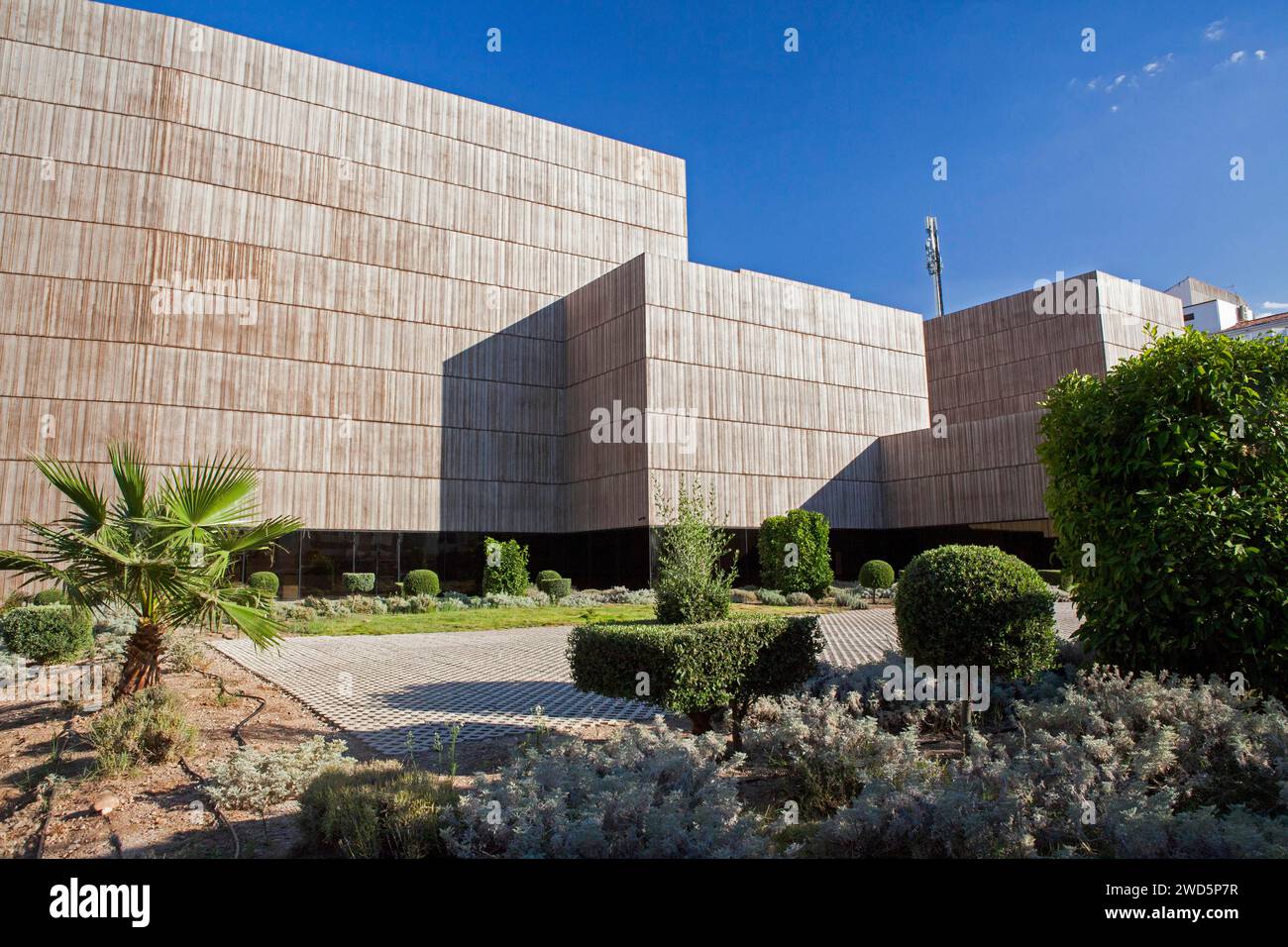 Vista posteriore del museo iberico, Jaen, SP Foto Stock