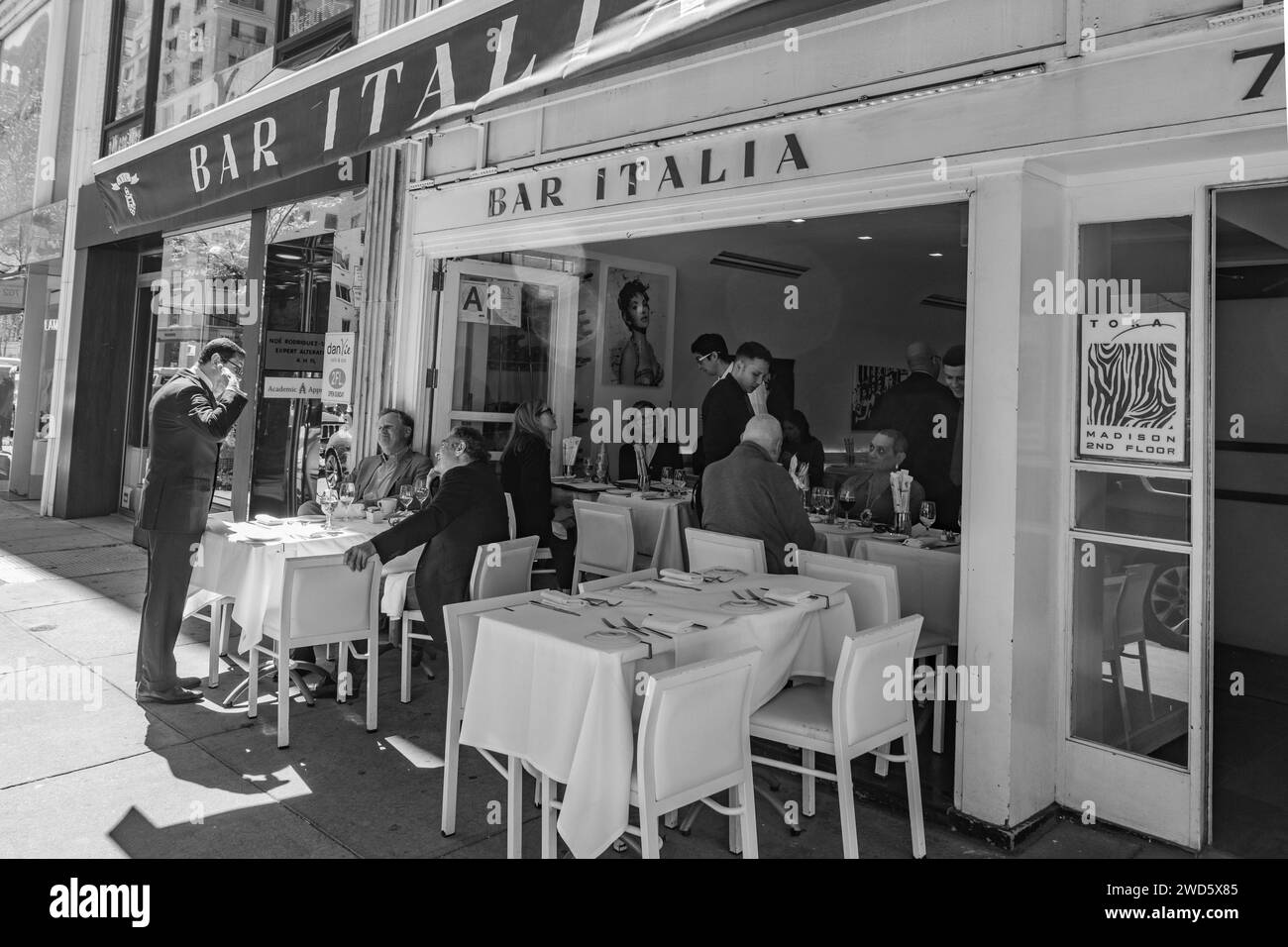 Ristorante Bar Italia a Manhattan, New York Foto Stock