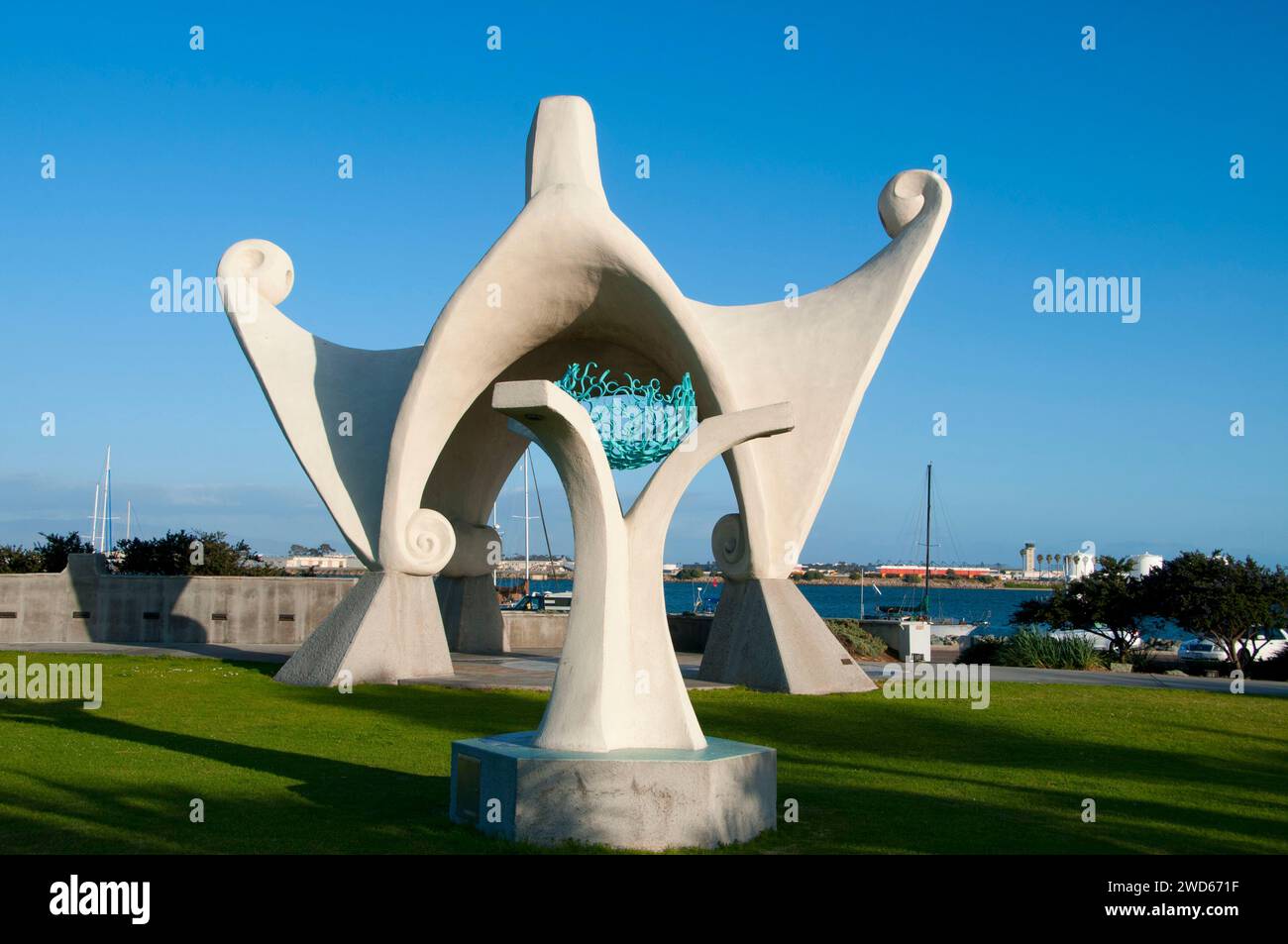 Shelter Island Gazebo, Shelter Island Shoreline Park, San Diego, California Foto Stock