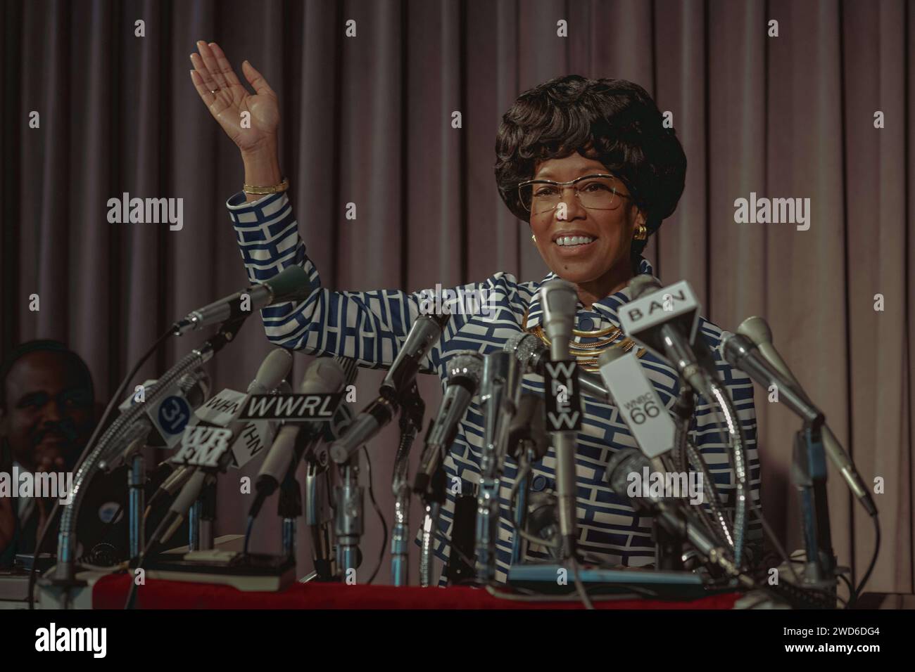 DATA DI USCITA: 22 marzo 2024. TITOLO: Shirley. STUDIO: Netflix. DIRETTORE: John Ridley. TRAMA: Film biografico su Shirley Chisholm, la prima donna nera del Congresso d'America. PROTAGONISTA: REGINA KING nel ruolo di Shirley Chisholm. (Immagine di credito: © Netflix/Entertainment Pictures/ZUMAPRESS.com) SOLO PER USO EDITORIALE! Non per USO commerciale! Foto Stock