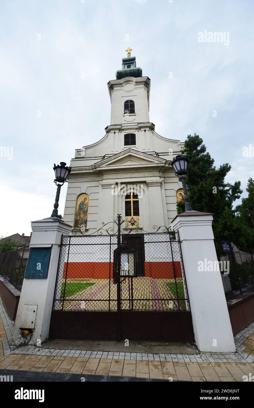 La Chiesa greco-cattolica di San Apostoli Pietro e Paolo a Novi Sad, Serbia. Foto Stock