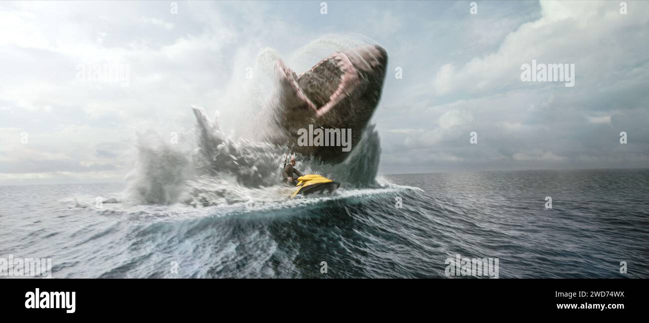 JASON STATHAM in MEG 2: THE TRENCH (2023), diretto da BEN WHEATLEY. Credito: Apelles Entertainment / album Foto Stock
