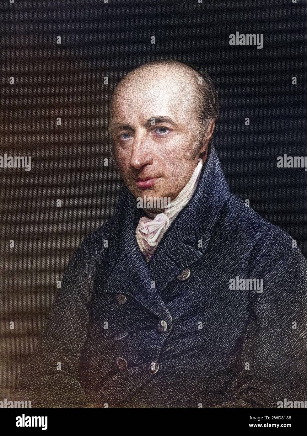 William Hyde Wollaston, 1766-1828. Britischer Wissenschaftler und Philosoph, Historisch, digital restaurierte Reproduktion von einer Vorlage aus dem 19. Jahrhundert, data record non indicata Foto Stock