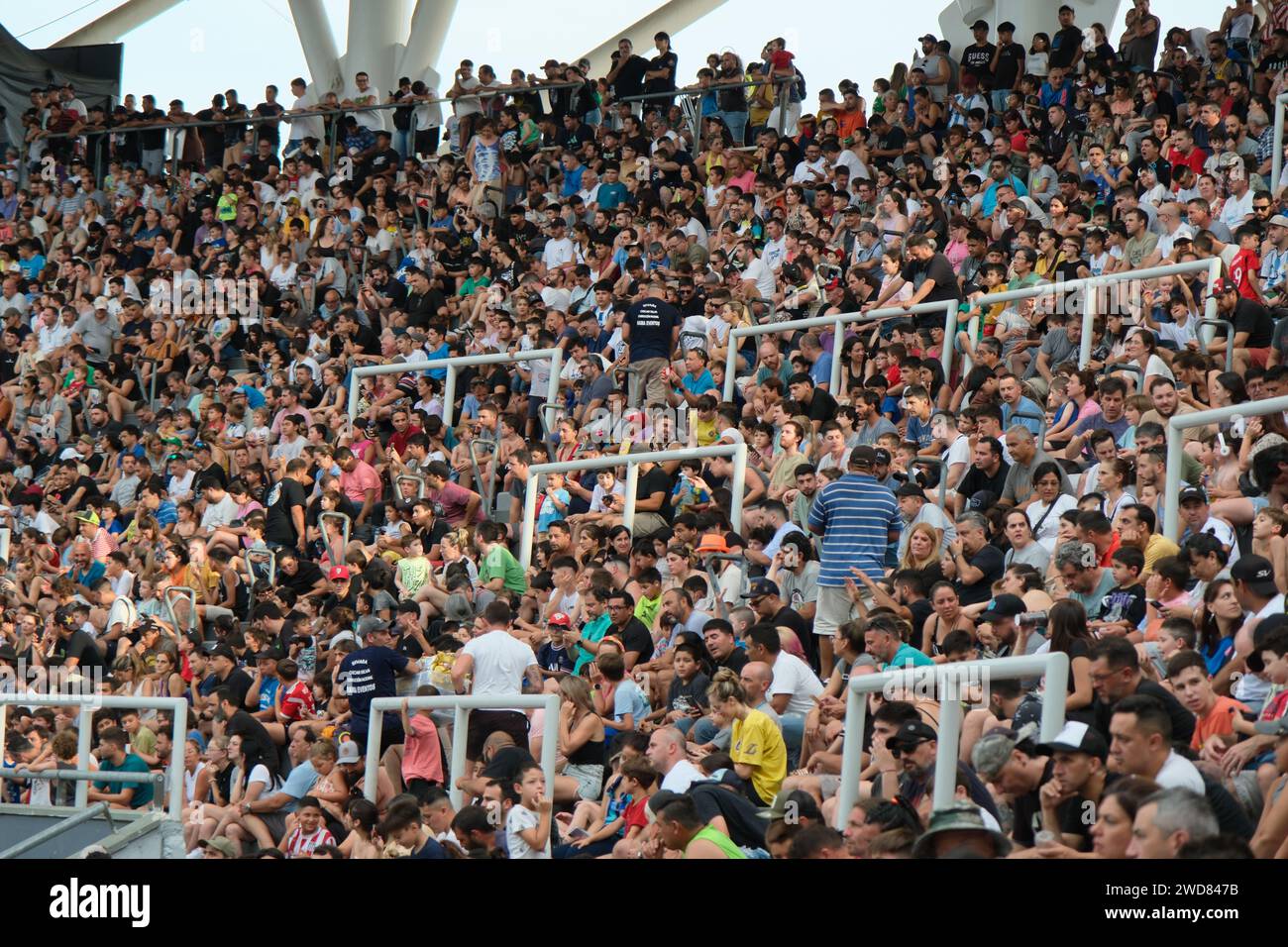 Unico stadio Diego Armando Maradona a la Plata, vista generale, Monster Jam, 16.12.2023, Provincia di Buenos Aires, Argentina Foto Stock