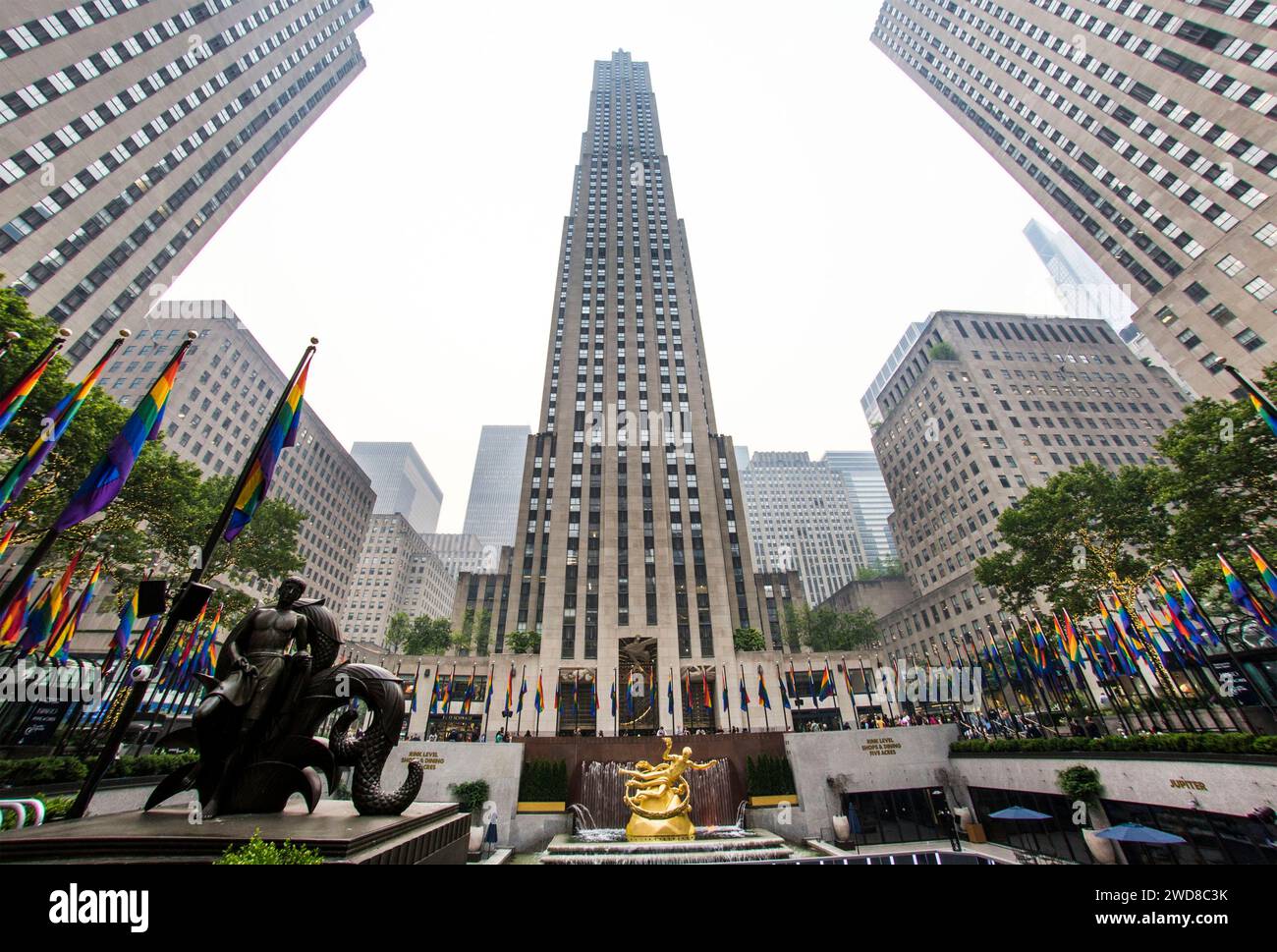 New York City: Rockefeller Center, a Manhattan Foto Stock