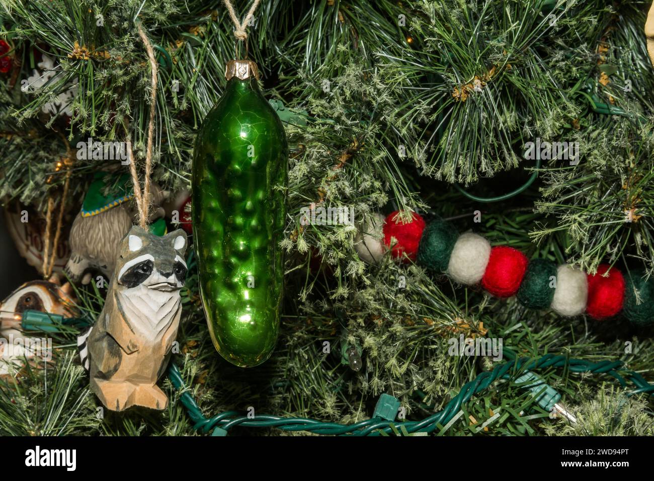 Nascondere il Christmas Pickle Foto Stock