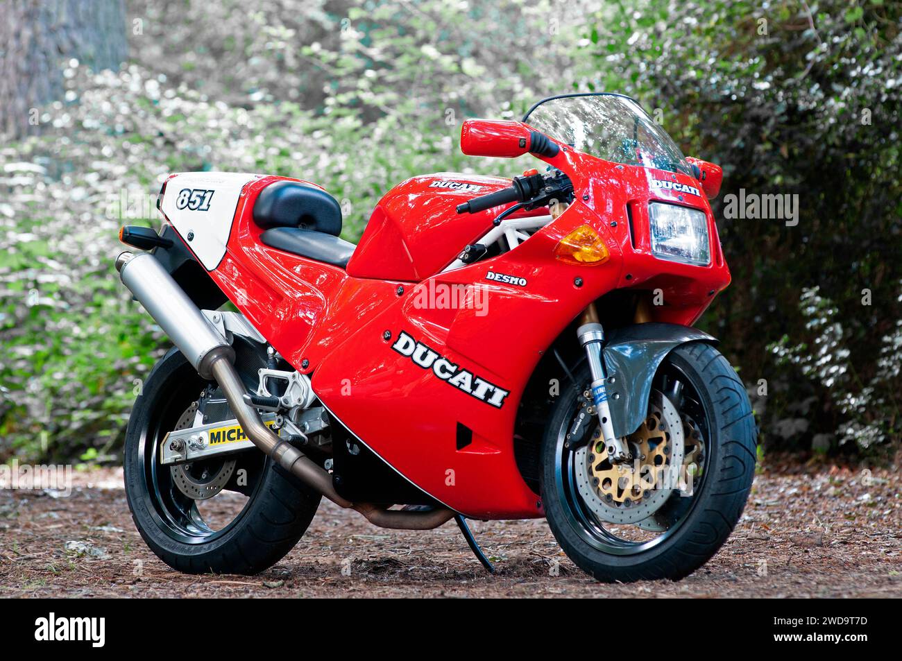 1991 Ducati 851 SP3 classica motocicletta italiana Foto Stock