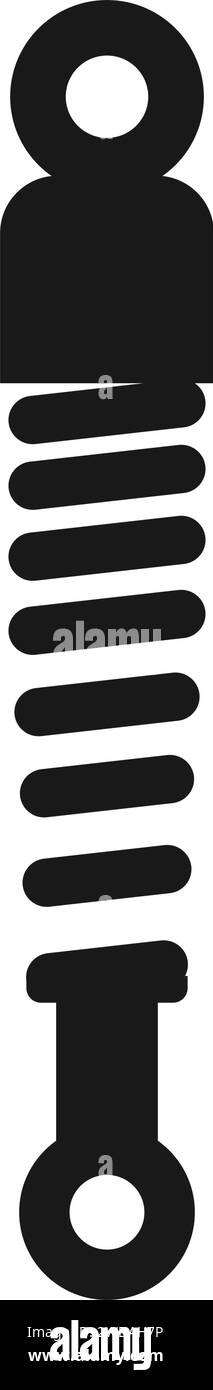 icona dell'ammortizzatore disegno illustrativo vettoriale Illustrazione Vettoriale