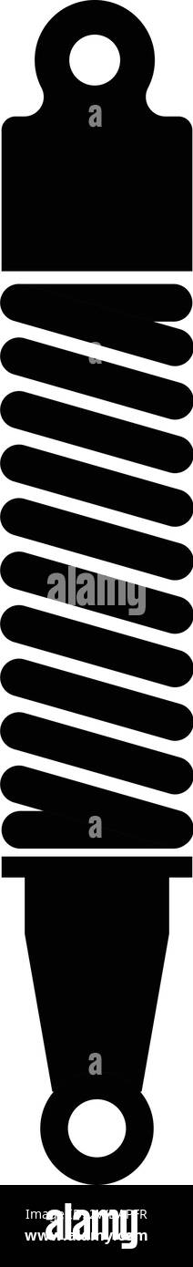 icona dell'ammortizzatore disegno illustrativo vettoriale Illustrazione Vettoriale