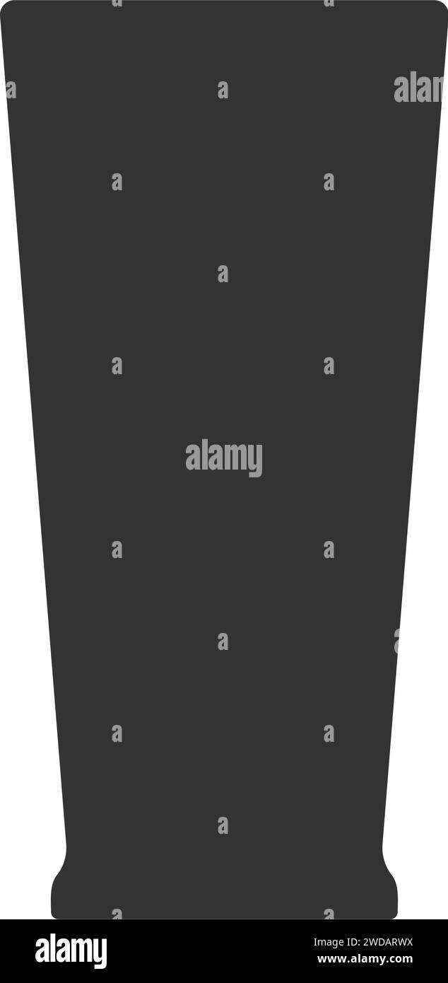 icona del bicchiere di birra disegno illustrativo vettoriale Illustrazione Vettoriale