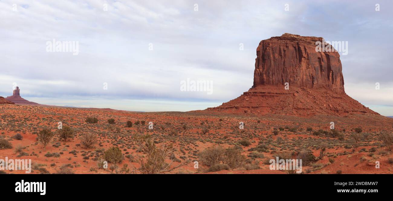 Vista sulla valle Oljato-Monument Foto Stock