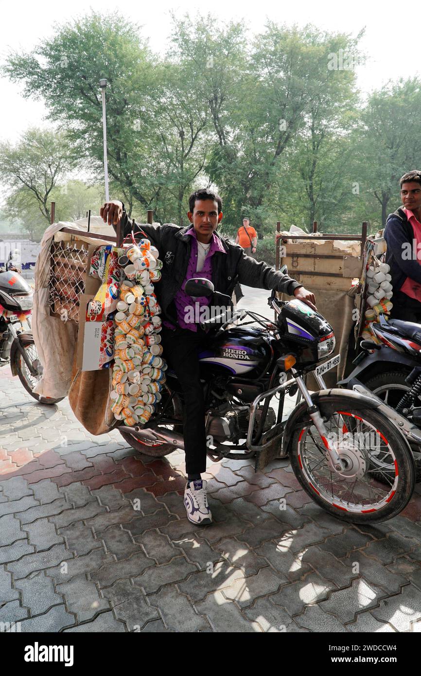 Venditore ambulante, Jaipur, Rajasthan, India Foto Stock