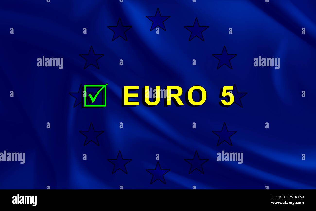 ok Euro 5, per le vetture con motori a benzina o diesel con meno dell'approvazione Euro 7, verrà introdotto un blocco sull'aggiunta di nuovi livelli di emissioni. La Commissione europea Foto Stock