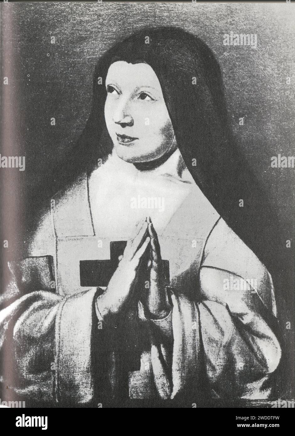 SOEUR CATHERINE DE SAINTE SUZANNE CHAMPAIGNE PAR PHILIPPE DE CHAMPAIGNE Foto Stock