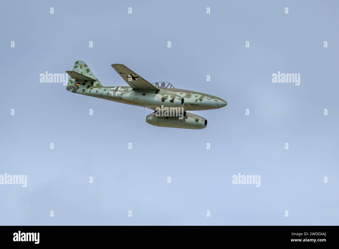 Messerschmitt me 262, in volo al Royal International Air Tattoo 2023. Foto Stock